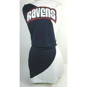 RAVENS High School Cheerleader Uniform Outfit Cheer Costume Top 34" Skirt 29